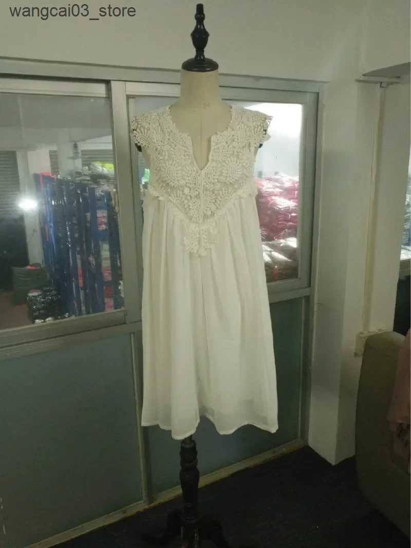 Maternity Dresses Sexy Lace Maternity Dress Casual Pregnancy Clothes for Photo Shoots Photography Dresses Pregnant Women Summer Clothing L240910 L2409