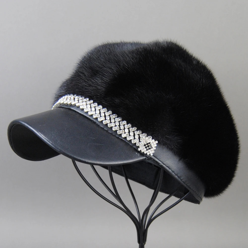 selling winter womens full mink fur real hat ious warm natural lining fashionable 241009