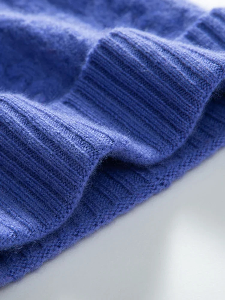 Childrens Cashmere Cable Knitted Beanies Boys Hat Wool Girls Casual Year Christmas Soft Winter Warm Hair Children 241009