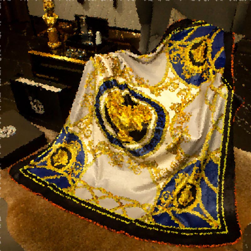 Designer New Kam Fox Fleece Digital Printing Bed Cover Blanket Soft Delicate Enlarged Breathable150*150cm