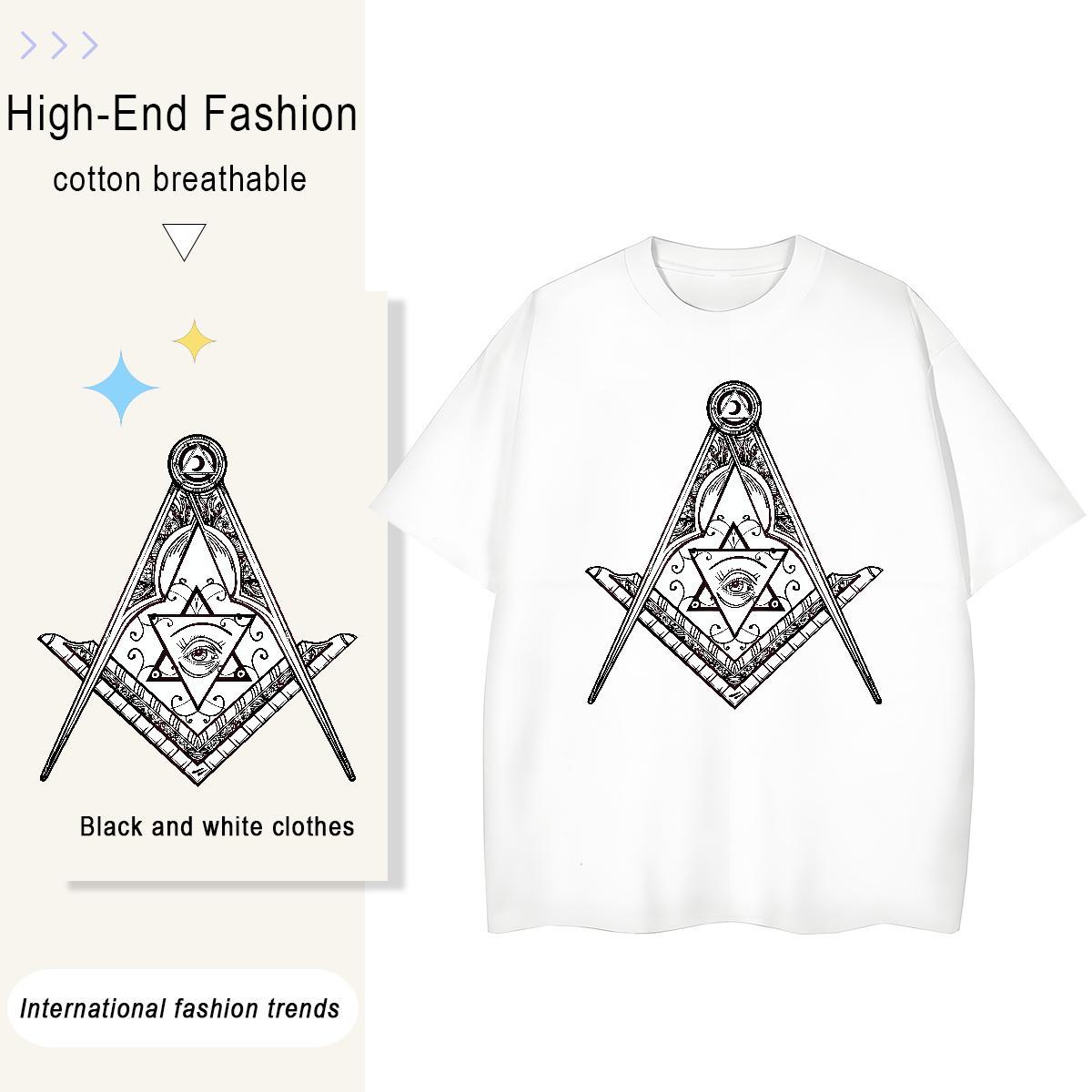 Factory Direct T Shirt For Woman 230g Cotton Breathable Outdoor eye of the devil Unisex Tshirts Lady Oversized L-4XL Polos