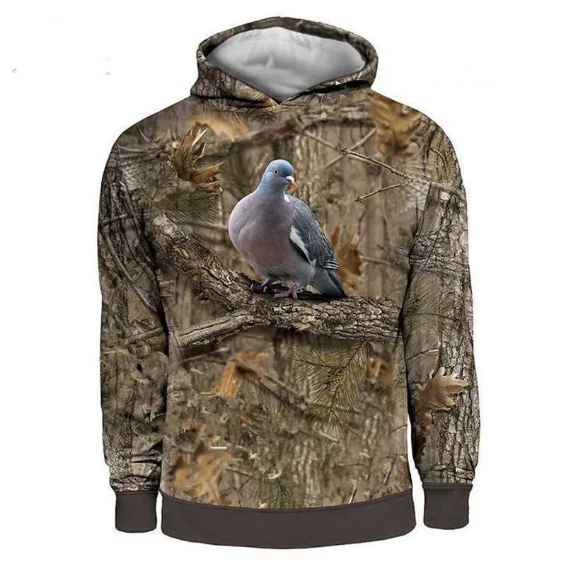 2024 Four Seasons Maple Leaf Camouflage 3D Sports Shirt Mens Fishing Outdoor Camping Hunting Clothing Jacket Mens Hoodie LX241011