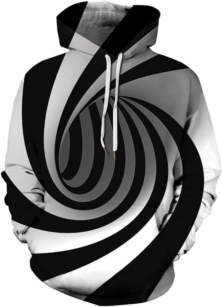 Hoodie for Mens Womens Unisex Hoodies 3D Print Galaxy Pullover Hooded Sweatshirt Hoodies with Big Pockets for Teen Men, Teen Boy, Women Graphic Trendy