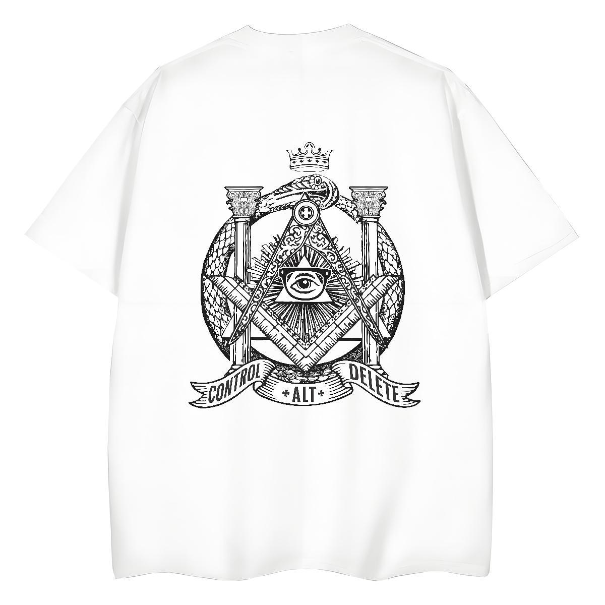 2024 Designer Womens T Shirts 230g Pure Cotton Breathable Short Sleeve Outdoor eye of the devil Woman Tshirt Wholesale White Plus Size Tees