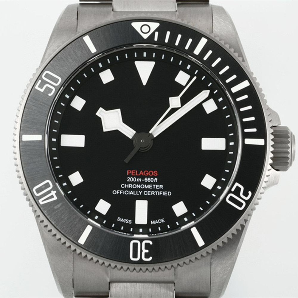 Pelagos M256407N-0001 AAAAA 5A 1:1 SuperClone ZF Factory 39mm Mens Watches Self-adjusting clasp Titanium Case Automatic Mechanical Clone Eta-2824 Movement