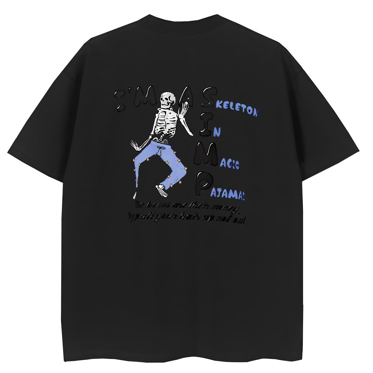 New T-Shirts for Women 230g Cotton O-Neck Short Sleeve High Street Hip Hop halloween Womens Tshirts Soft DIY Logo Clothes Shirt