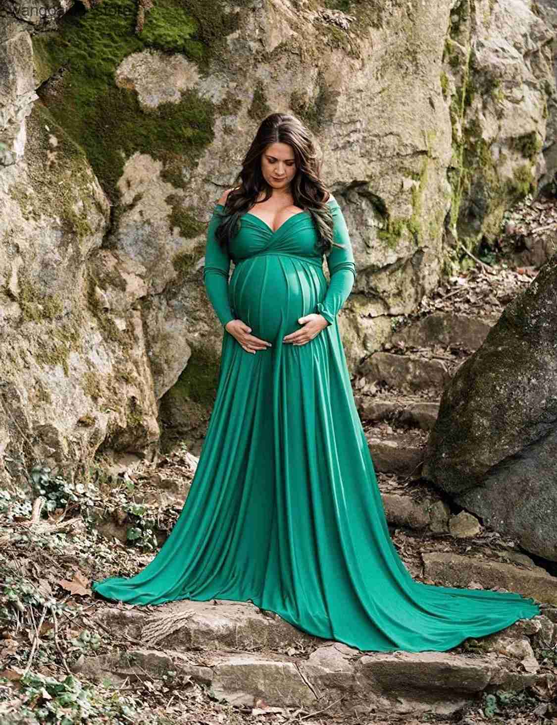 Maternity Dresses Sexy Maternity Dresses for Photo Shoot Pregnant Dress for Pregnant Women Summer Plus Size Dress Pregnancy Clothes Chiffon Dress L240