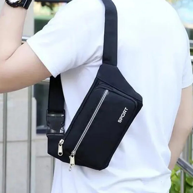 Womens waist bag cross body bag fashion sports and fitness storage bag 241008