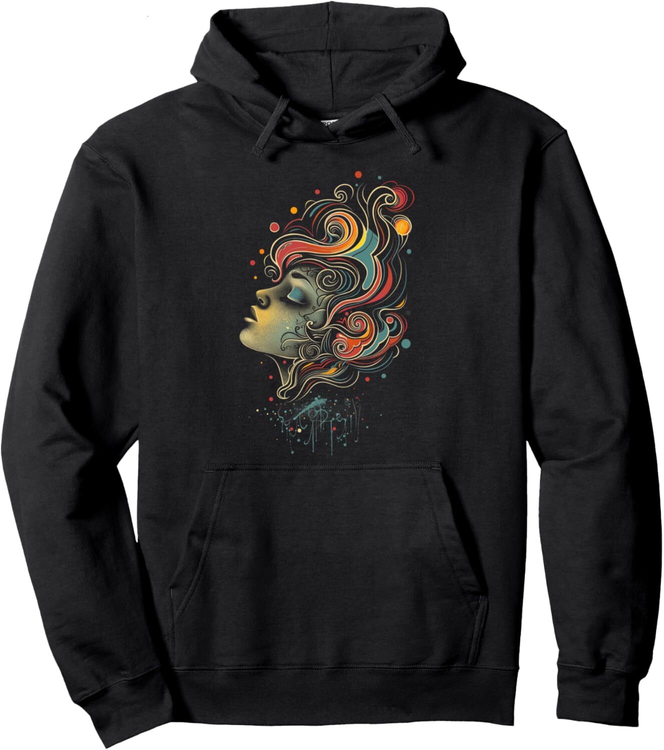 Hoodie for Mens Womens Graphic Art Fantasy Whimsical Woman Colorful Graphic Tees Pullover Hoodie Graphic Hoodies sweatshirt Pullover Long Sleeve