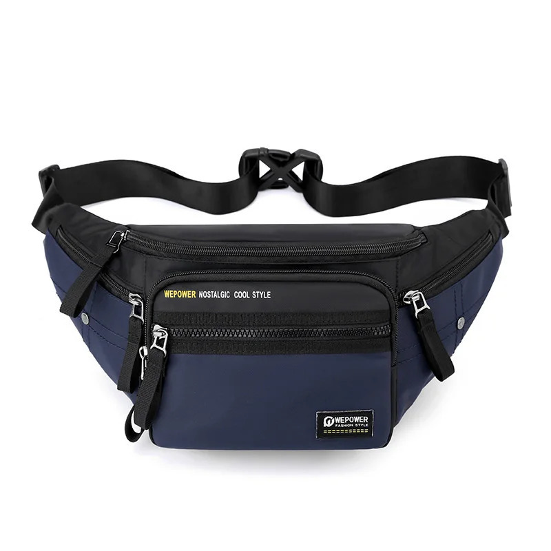 Mens waist Fanny bag with waterproof nylon multi-purpose sports travel hiking mens suspender chest bag Bum Hip bag 241008