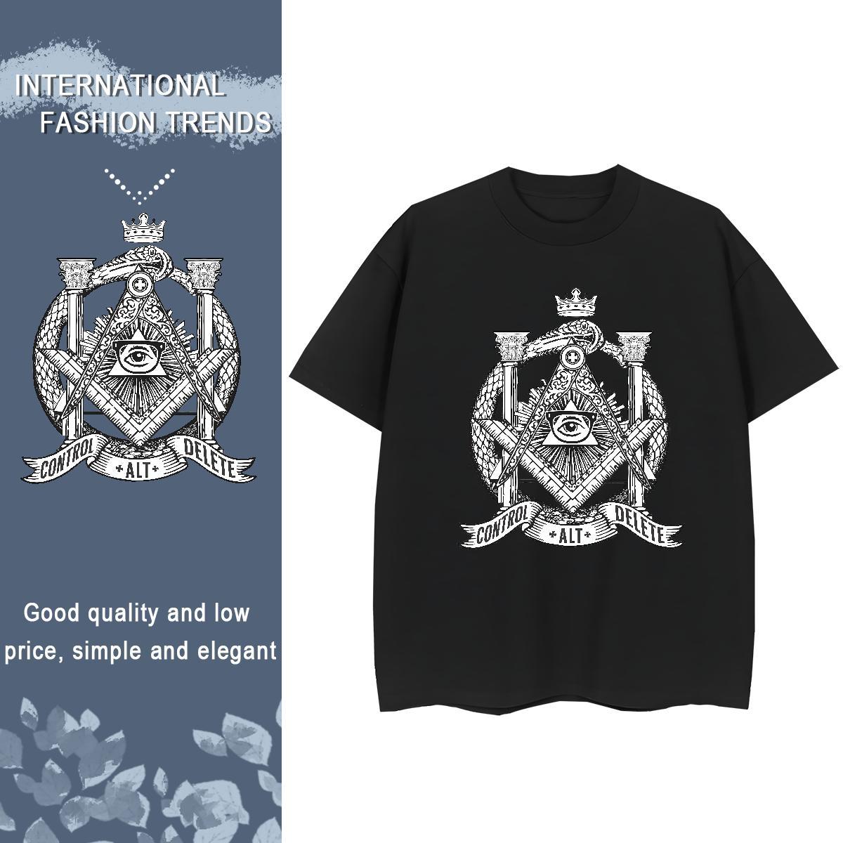Fashion New Womens T Shirts 230g 100% Cotton O-Neck Short Sleeve Summer Casual eye of the devil Lady T shirt Popular Custom Cartoon Wear