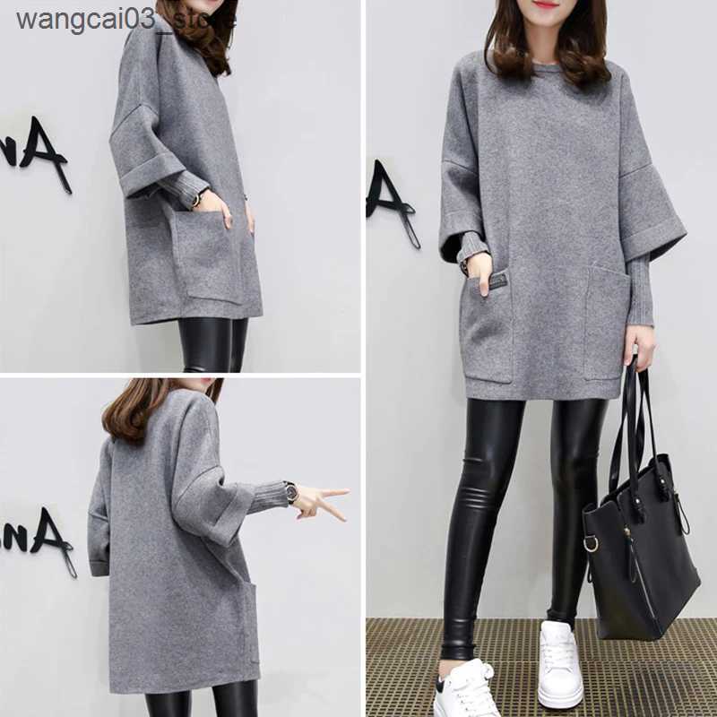 Maternity Dresses New Maternity Knit Dress Autumn Winter Bow Long Sleeve Patchwork Pregnant Women Dress Round Neck Sweet Ruffles Pregnancy Clothes L24