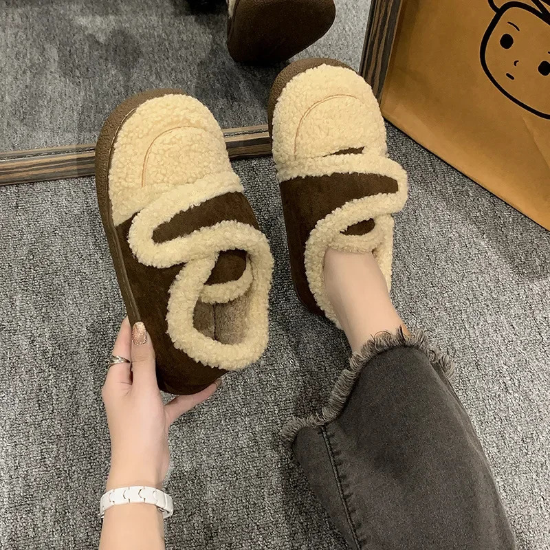 Womens snow boots elegant low boots womens black Lolita Mary Jens round toe winter Gyaru Y2k half season Pu 241007