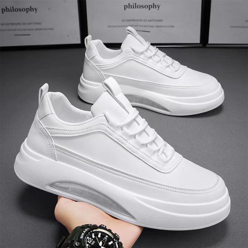 Spring New Trend Versatile Casual Sports Thick Sole Lightweight Anti slip Breathable Trendy Shoes Men's