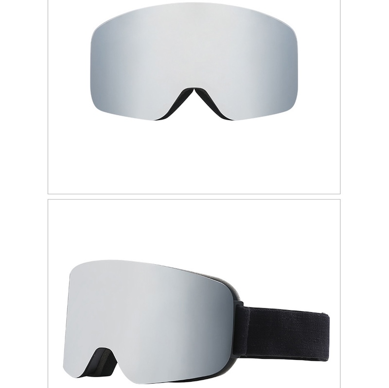 Ski Snowboard Goggles Men Women Oversized Skiing Eyewear Mask UV 400 Snow Protection Over Glasses Adult Double Anti-Fog Cylindrical Sports Sunglasses 