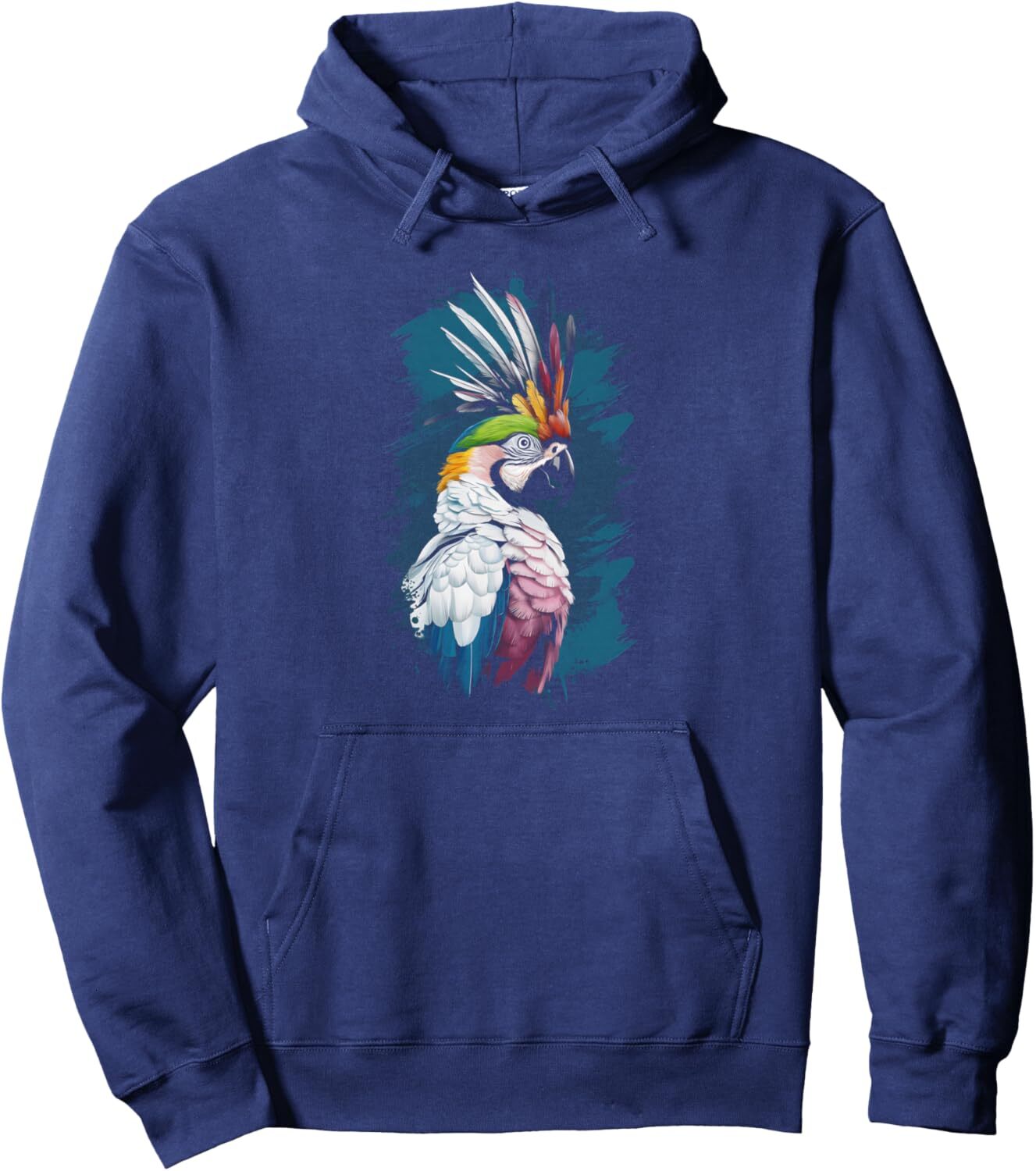 Hoodie for Mens Womens Parrot Bird Colorful Feathers Birdwatching Tropical Gift Pullover Hoodie Graphic Hoodies sweatshirt Pullover Long Sleeve