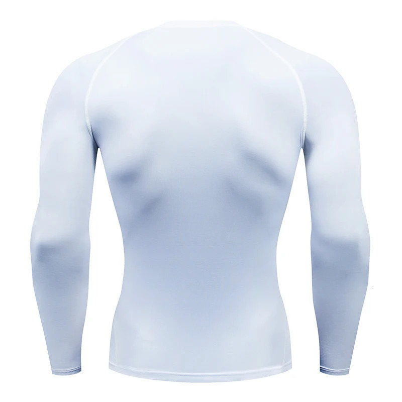 Men Compression Running T-shirt Fitness Tight Long Sleeve Sport Shirts Training Jogging Tops Gym Sportswear Dry Fit Rashgard 241011