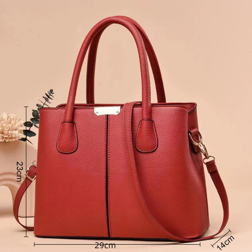 Fashionable and highquality womens handbag large capacity solid color shoulder bag casual version detachable strap bucket 241008