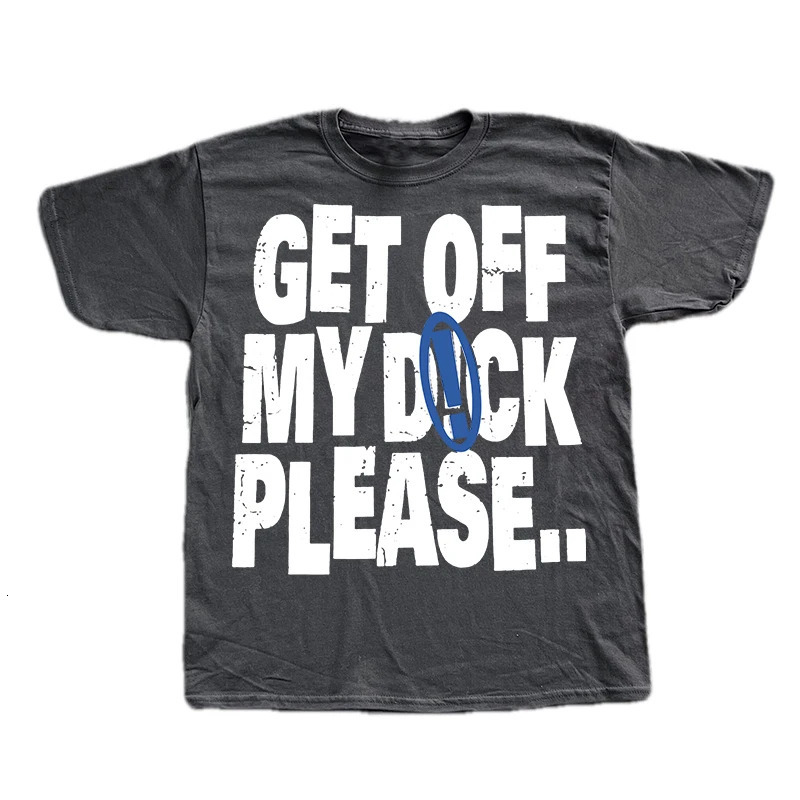 Mens pure cotton Tshirt punk Grunge letter printing loose hiphop street clothing summer unisex Gothic short sleeved Y2k 241011