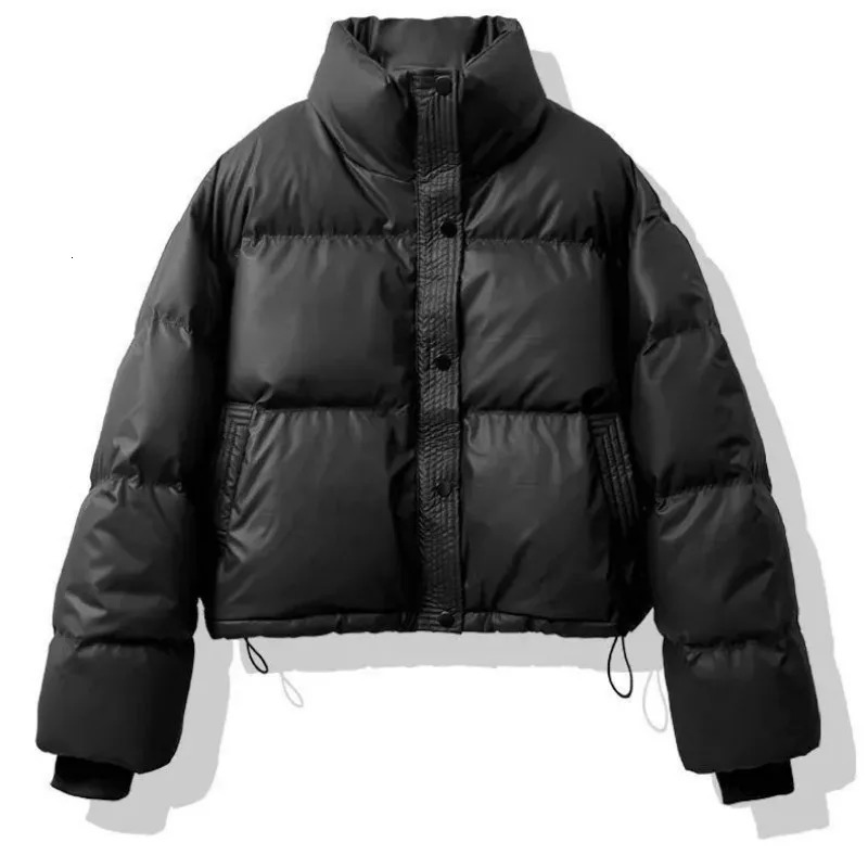 Winter Womens Clothing Parkas Puffer Jacket Warm Thick Short Cottonpadded Long Sleeve Zipper Chic n Vintage 240930