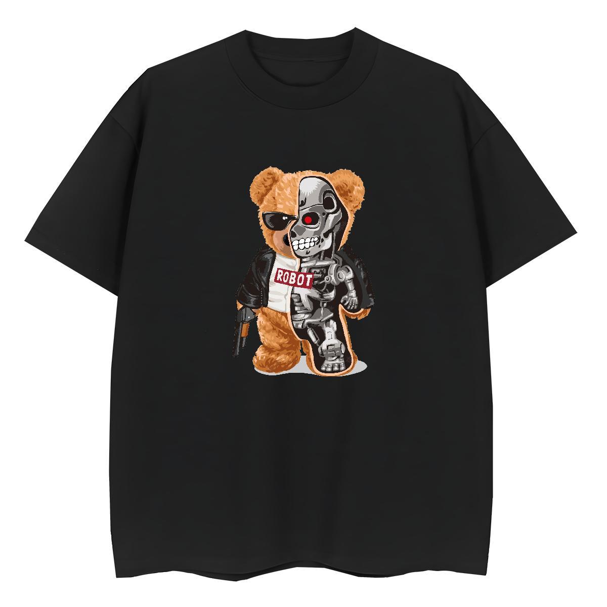 Classic T-Shirts for Women 100% Cotton 230g Short Sleeve O-Neck Casual skull Tshirt for Man Woman 5A Custom Printed Top Tees