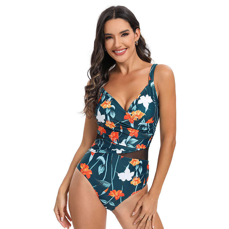Quick Drying New Printed One-Piece Swimsuit Backless Protection Super Spicy Bikini