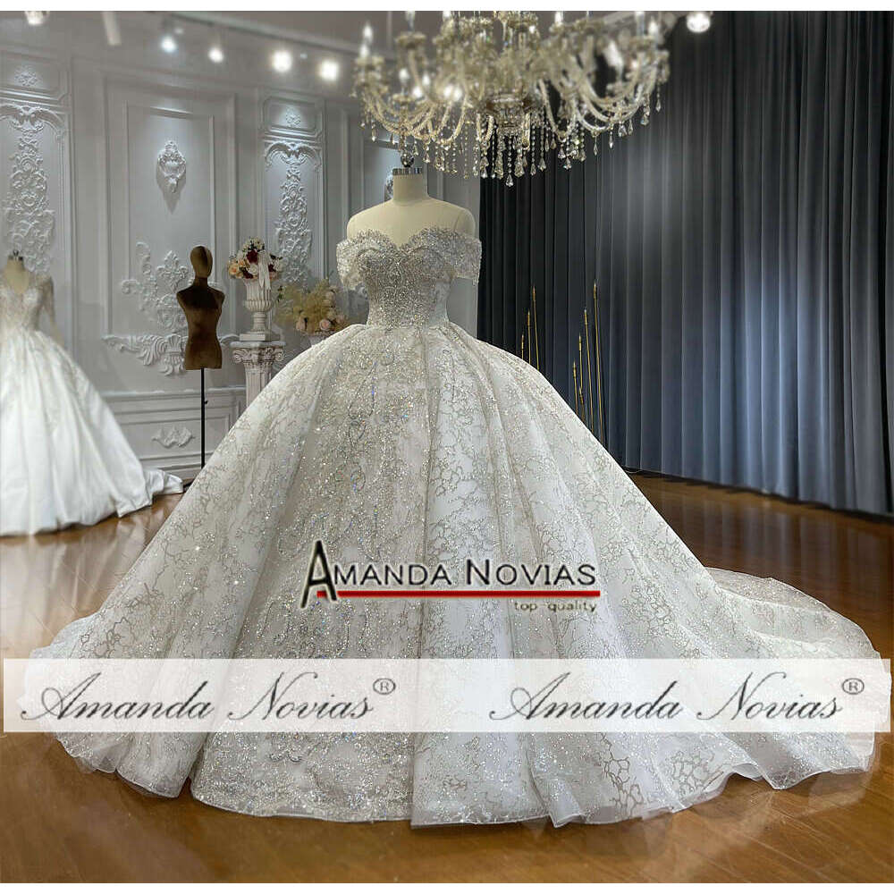 Off The Shoulder Straps Ball Gown Colorful Wedding Dress With Petticoat or-Length Princess Bride Vestido De Noiva Custom Made