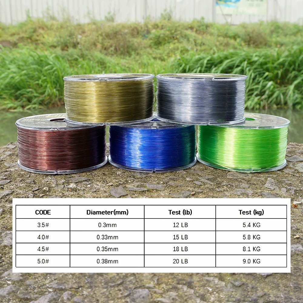 Hirisi 350m Super Strong Fishing Line 12LB20LB Japan Monofilament Nylon Carp Accessories 241007
