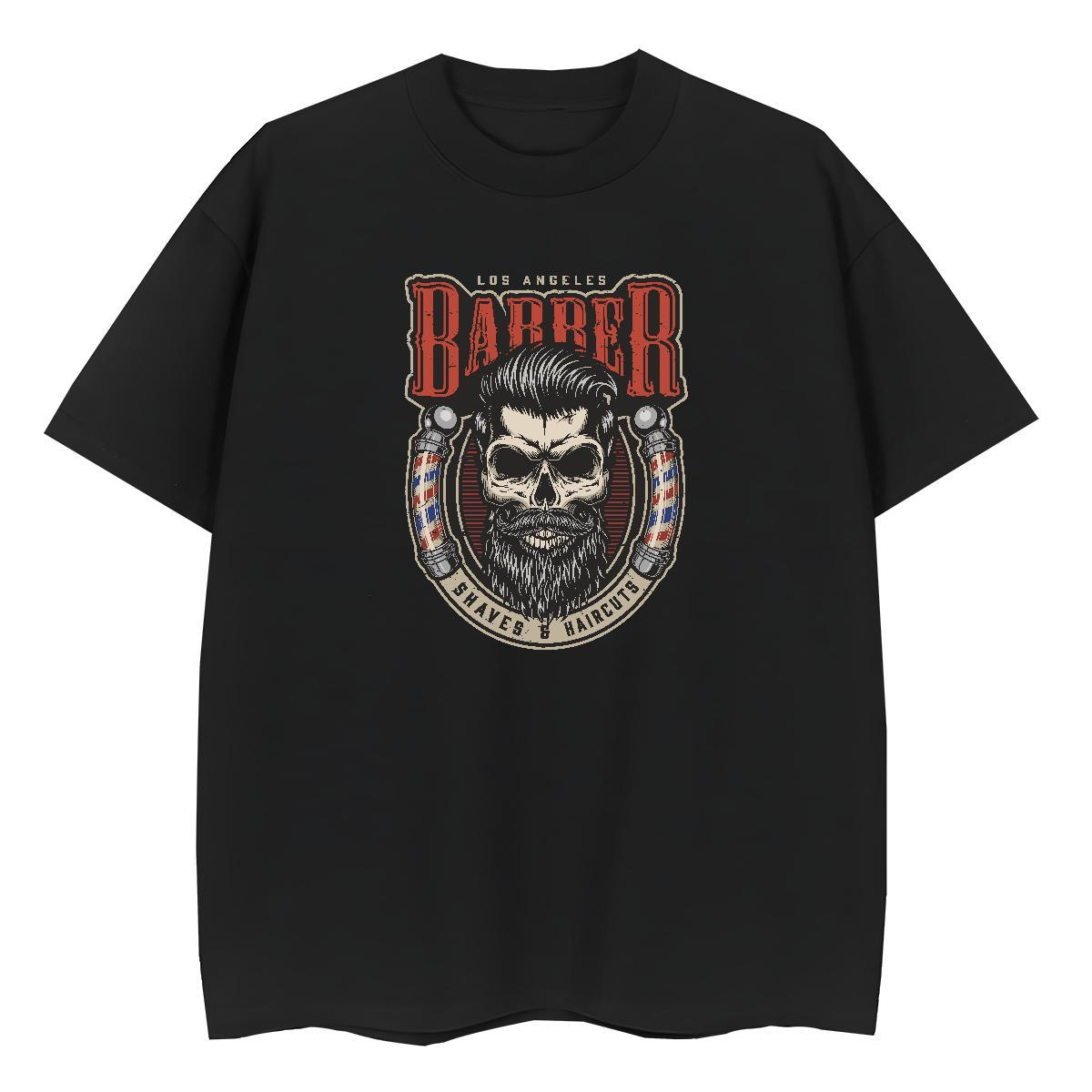 2024 DIY T-Shirts for Women 230g Pure Cotton Round Neck Short Sleeve Beach skull Unisex Tshirts High quality Anime Tops Tees
