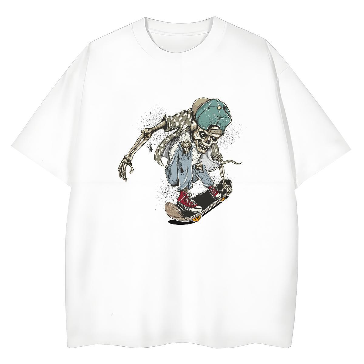 2024 Designer T Shirt For Woman 230g Cotton Breathable Daily Wear skull Couples T Shirts Lady Cartoon Anime Tshirts