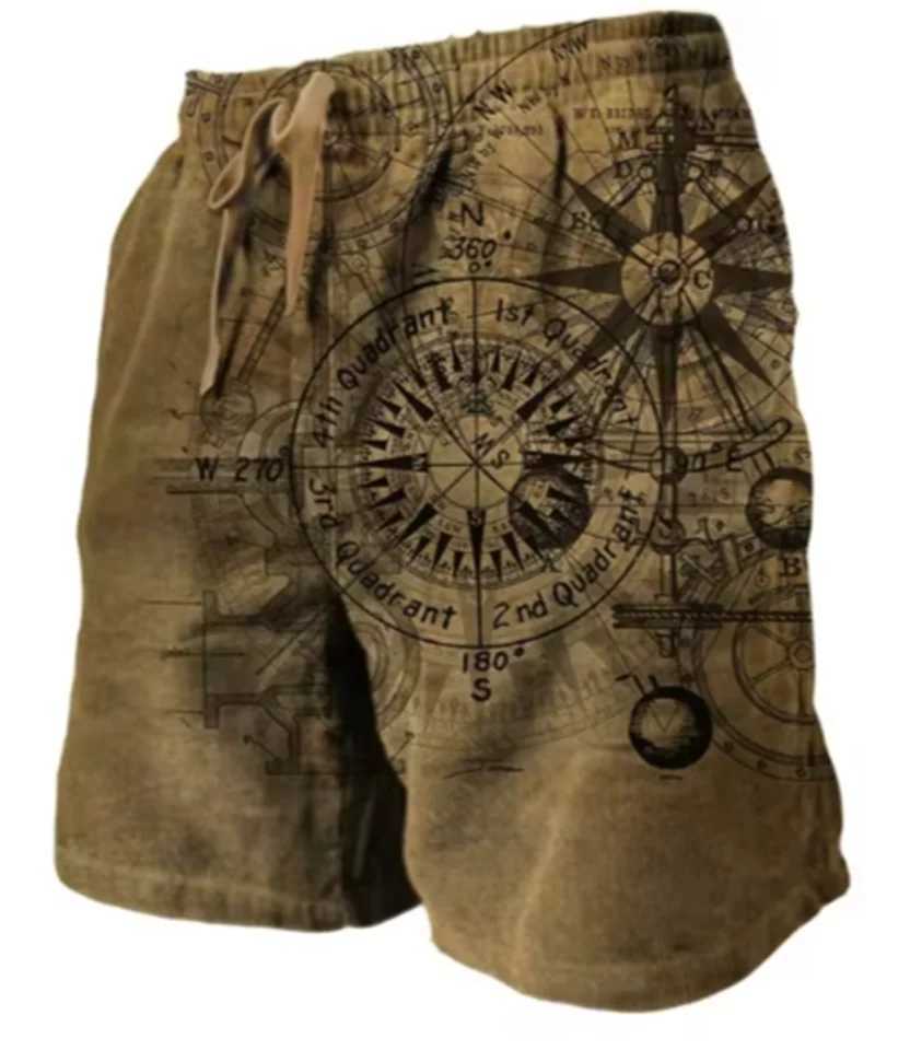 Mens Sweatshirt Beach Shorts Terry Shorts Drawstring Elastic Waist 3D Printed Graphic Printed Breathable Soft Daily Holida W241010