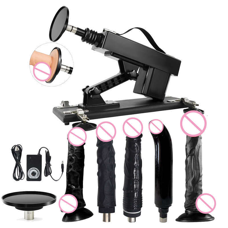 Automatic Sex Machine 3XLR Connector Love Machine Adjustable Adult Sex Toys with 6 Attachments for Couples Men and Women