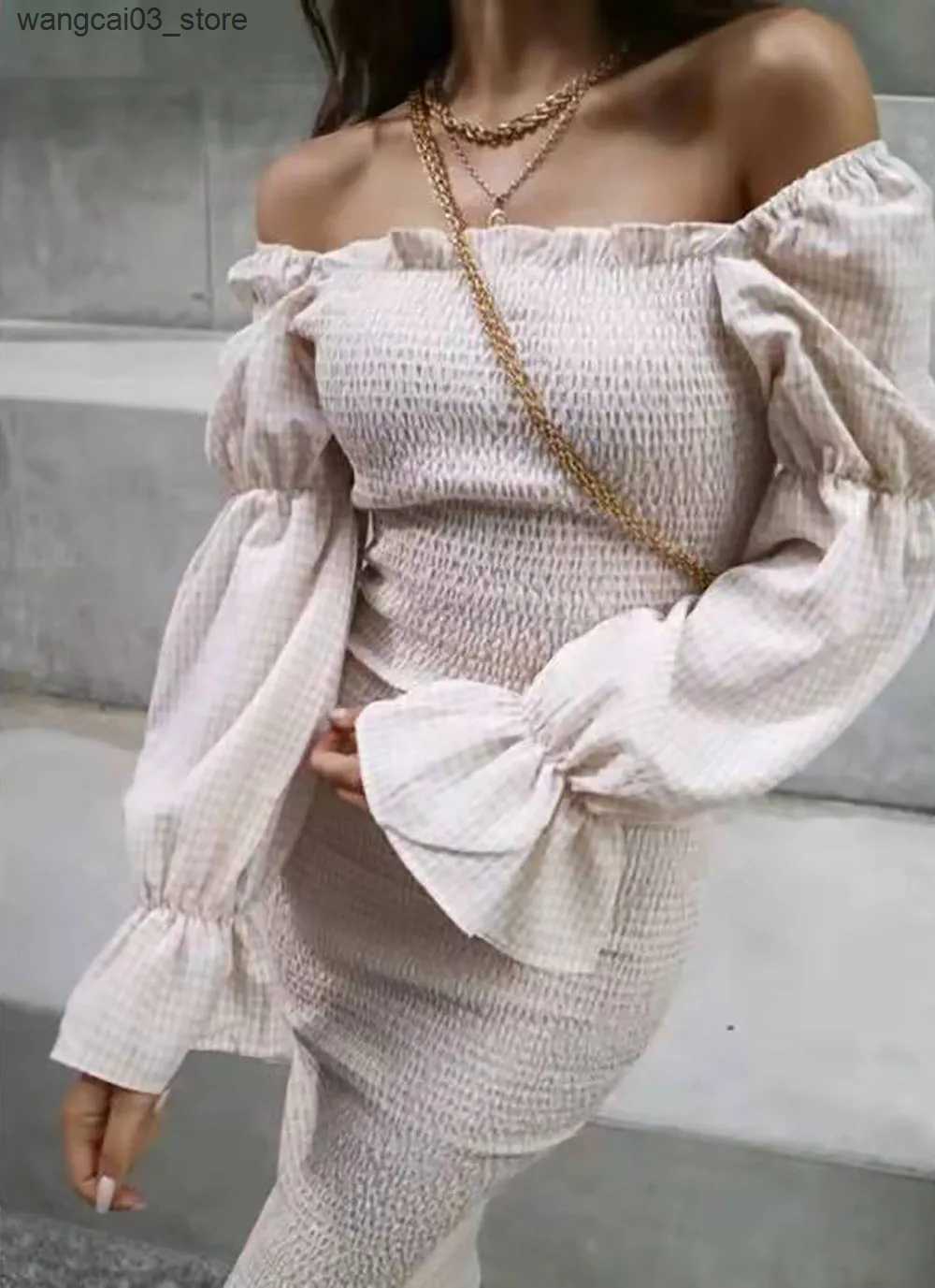 Maternity Dresses Maternity Photoshoot Daily Wear Elasticity Women Summer Off Shoulder Cotton Vintage Elegant A Line Long Dresses L240910