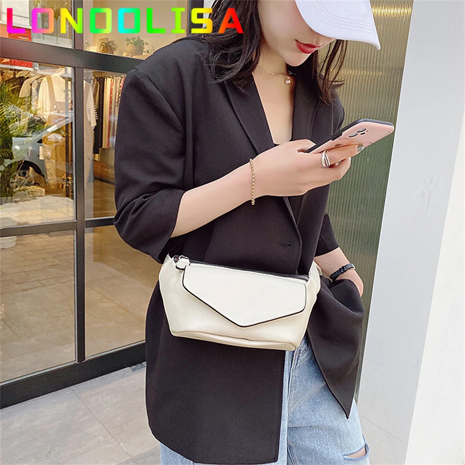 Womens casual waist bag womens leather shoulder bag travel small chest bag womens Fanny bag waist belt wallet womens cross body Bolsos 241008