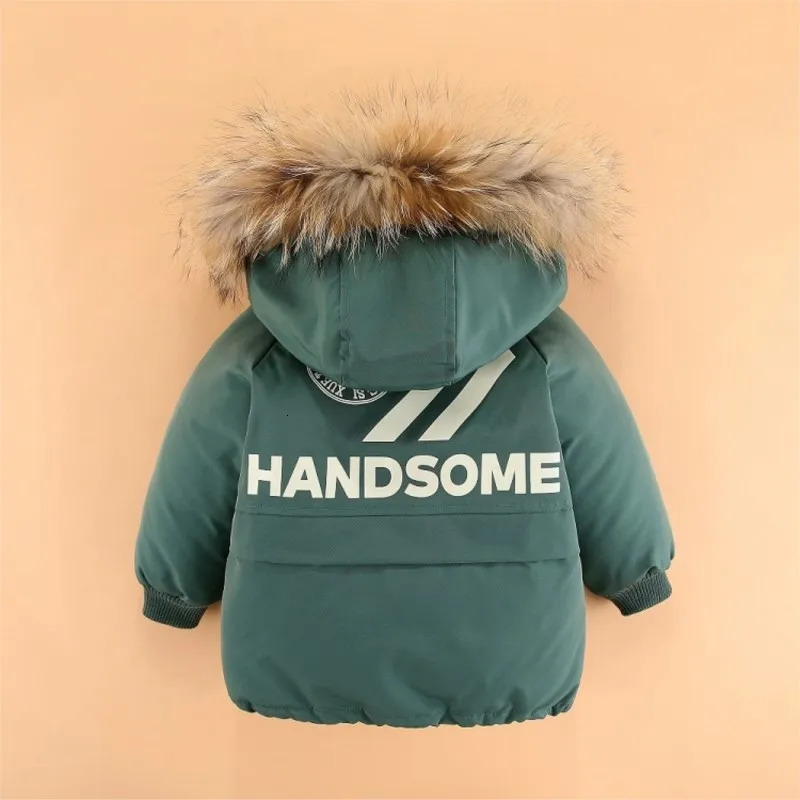 UNITIM Winter Boys Hooded Warm JacketSolid Coat 13 Year Old Preschool 2PCS Skiing Clothes 241007