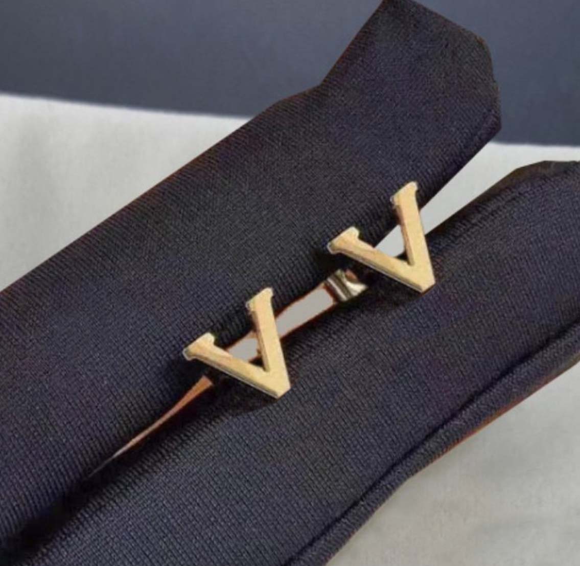 Elegant Classic Letter Stud Earrings - Ideal for Women's Weddings & Parties