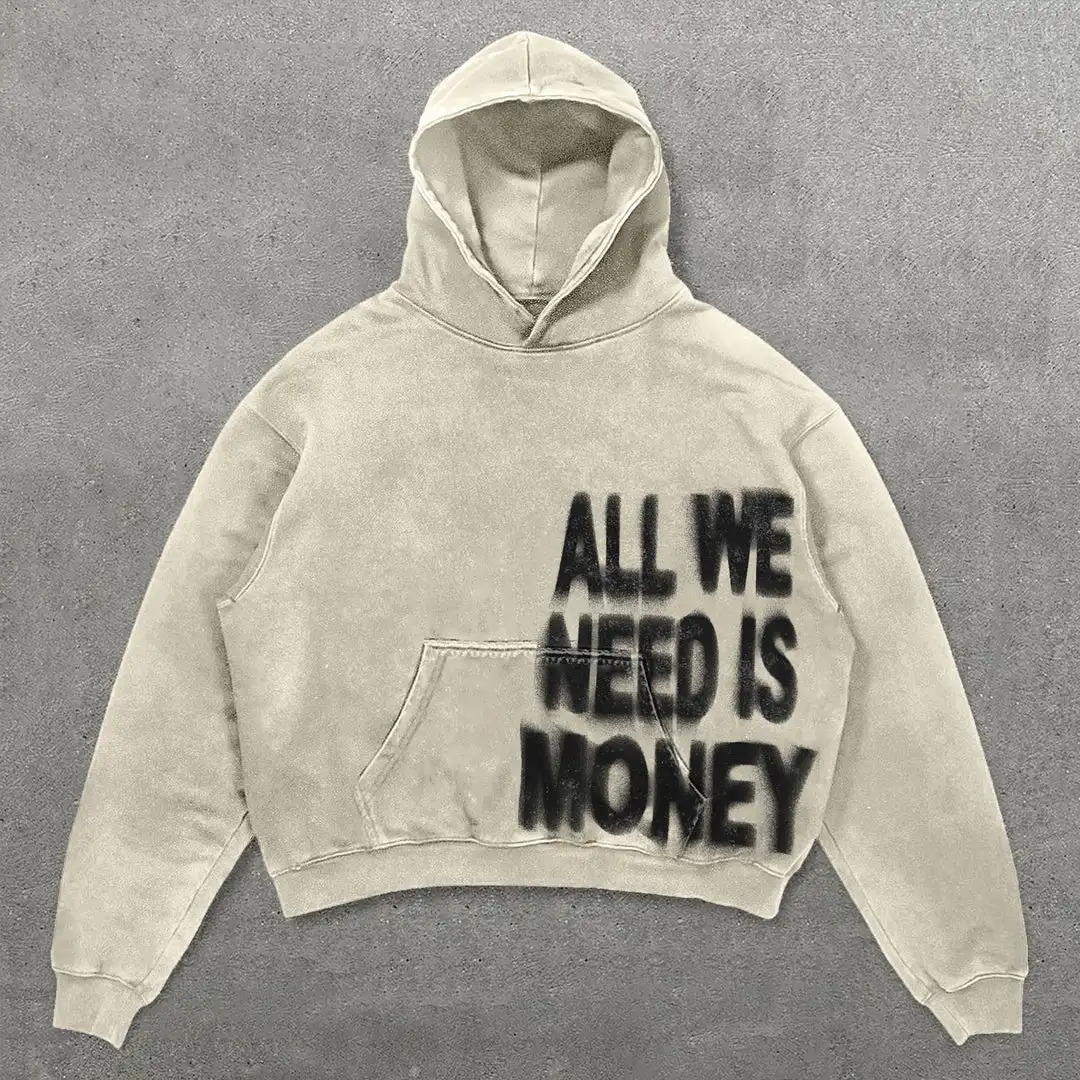 Hoodie Y2K Sportswear Mens Hip Hop Alphabet Graphic Printing Oversized Harajuku Gothic Zipper Clothing 241010