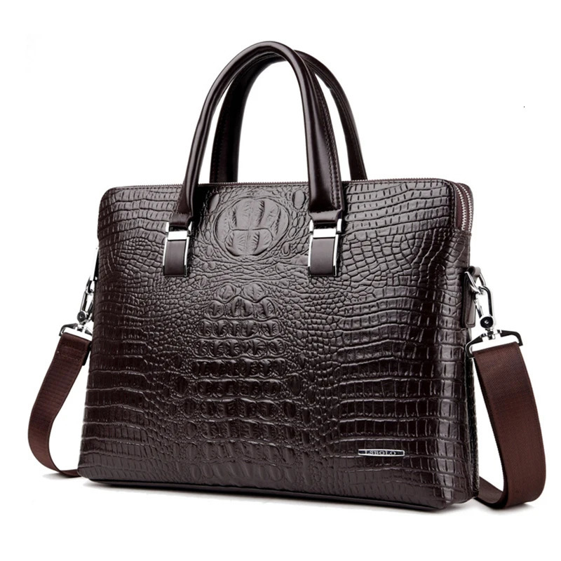 Briefcase men PU leather handbag laptop 14 computer men messenger bag husband 241008