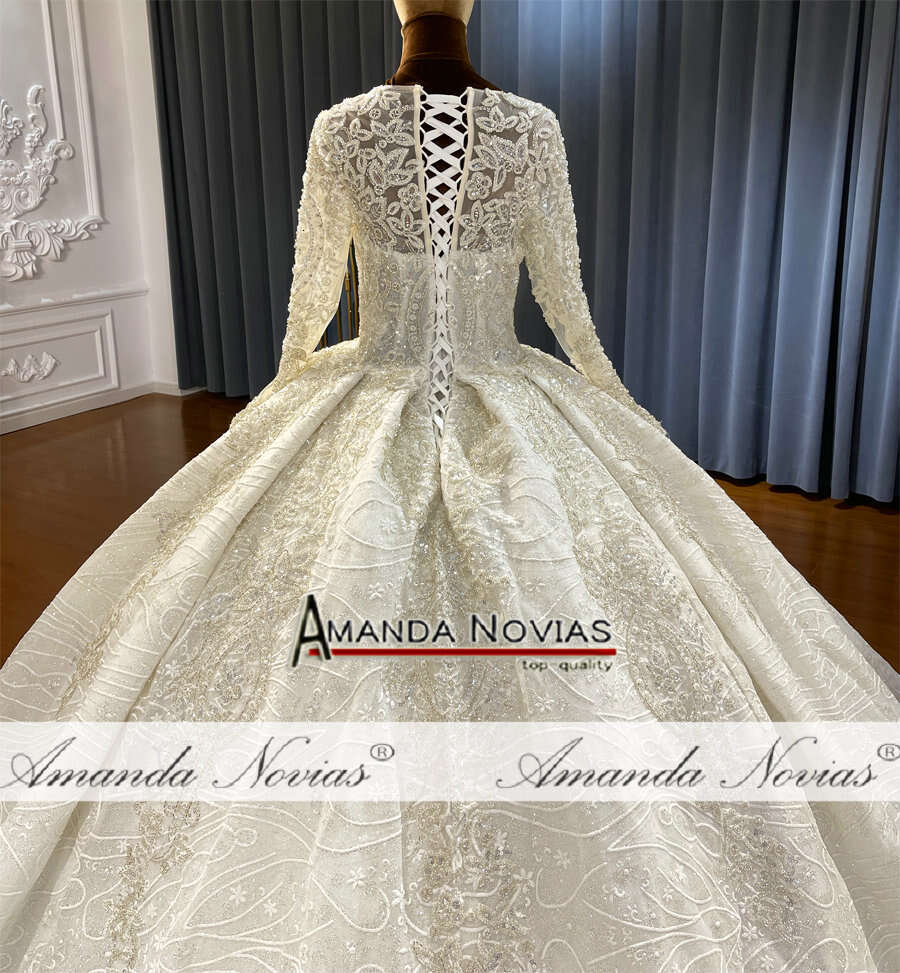 Puffy Ball Gown Wedding Dress For Bride