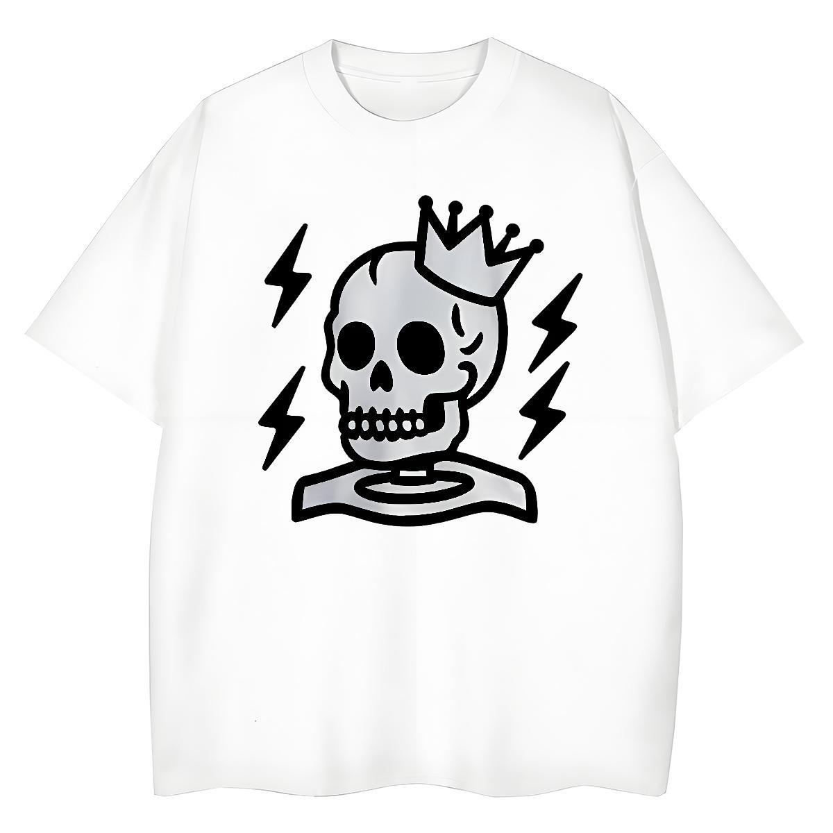 2024 Casual Women T Shirts 230g Cotton Short sleeve Soft Daily Wear crown Women Tees Nice Black Oversized Tops Tees