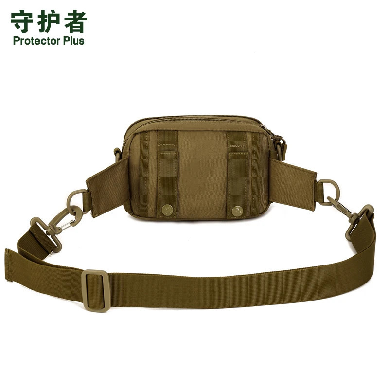 Molle shoulder/messenger cross body bag for men 1000D nylon travel Fanny attack men waist bag clutch phone bag 241008