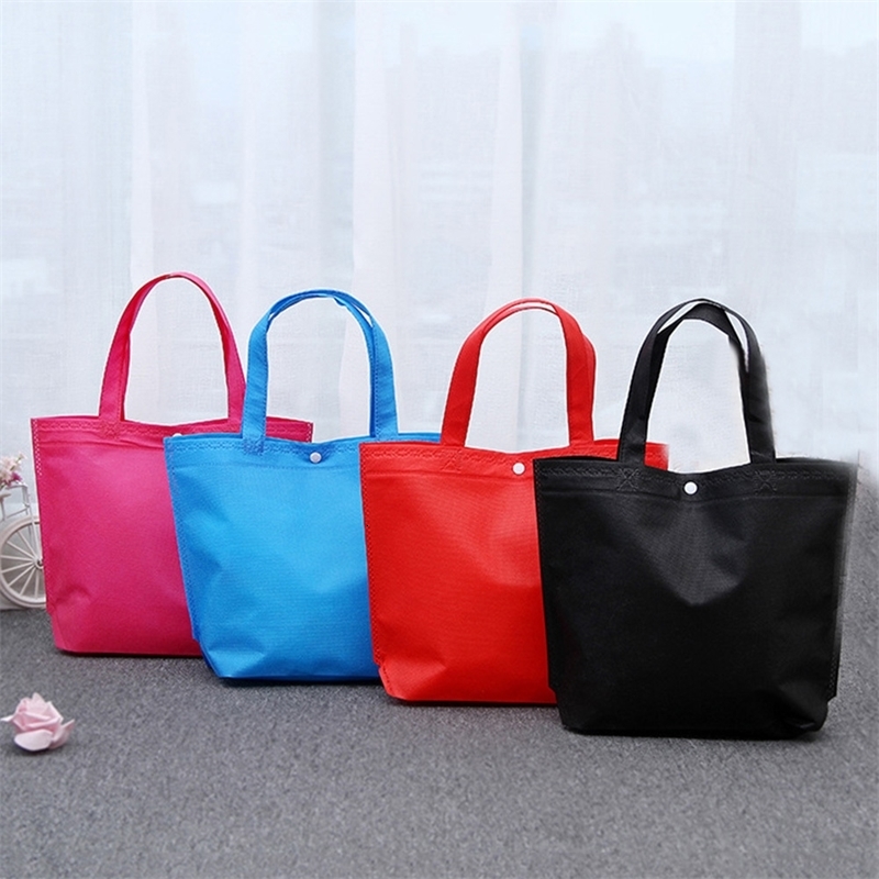 Women Foldable Shopping Bag Reusable Eco Large Unisex Fabric Nonwoven Shoulder Bags Tote grocery cloth Pouch y240925