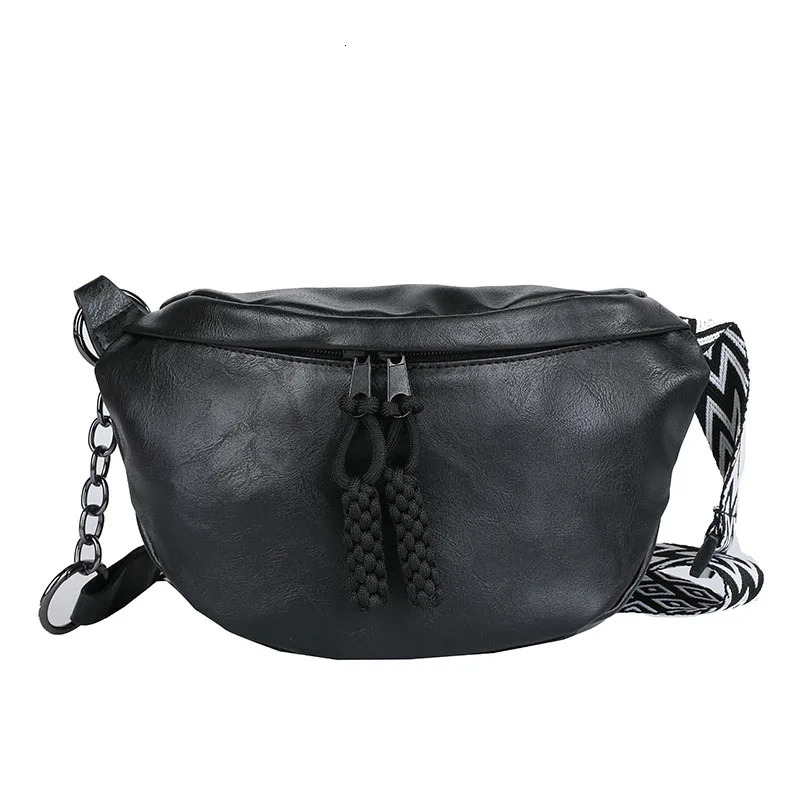 Womens soft leather waist bag Fanny Pack high-quality chest bag fashionable shoulder cross body bag womens waist belt bag 241008