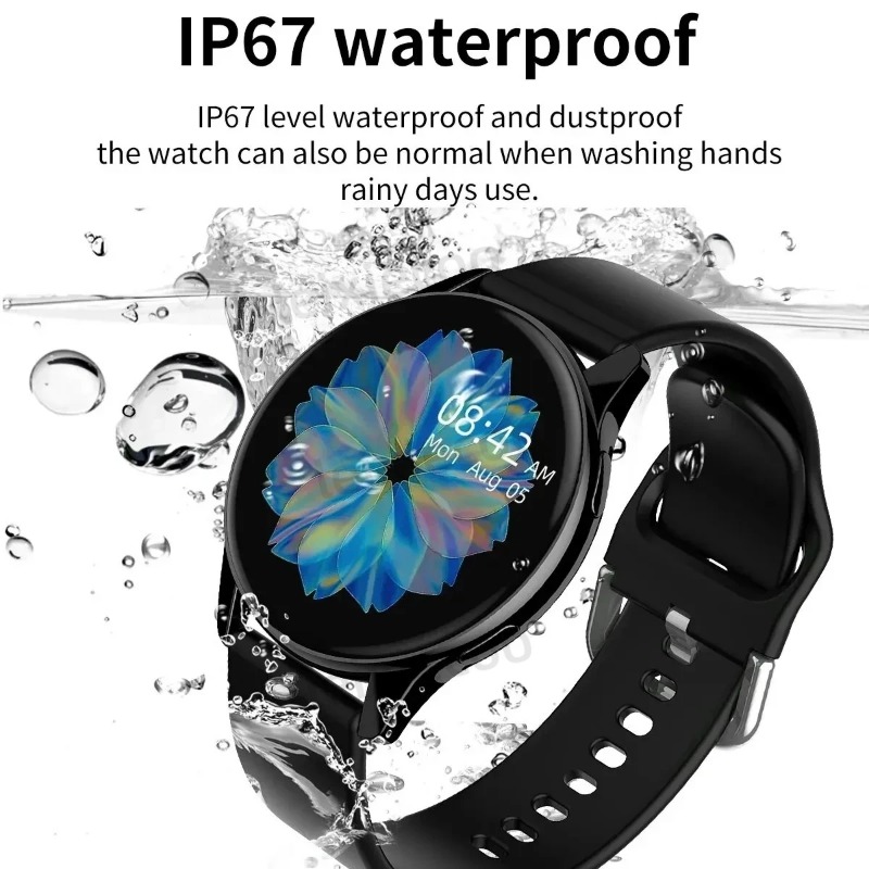 Ladies Bluetooth Calling Smartwatch Heart Rate and Blood Pressure Monitoring Smartwatch Waterproof Men Smartwatch Suitable for Smartphones