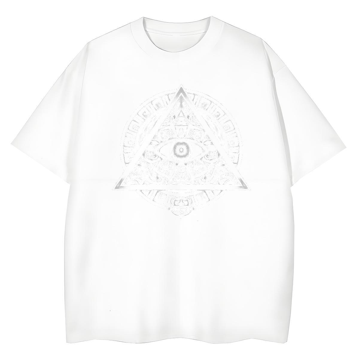 Brand T-Shirts for Women 230g Pure Cotton Round Neck Short Sleeve Street Wear eye of the devil Womens Tshirts Wholesale Customized Print Tops Tees