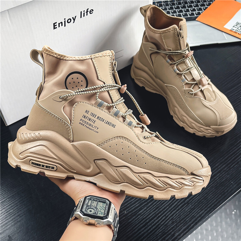 High top Men Shoes Designers Sneakers Korean Fashion Trend Casual Sport Walking Shoes