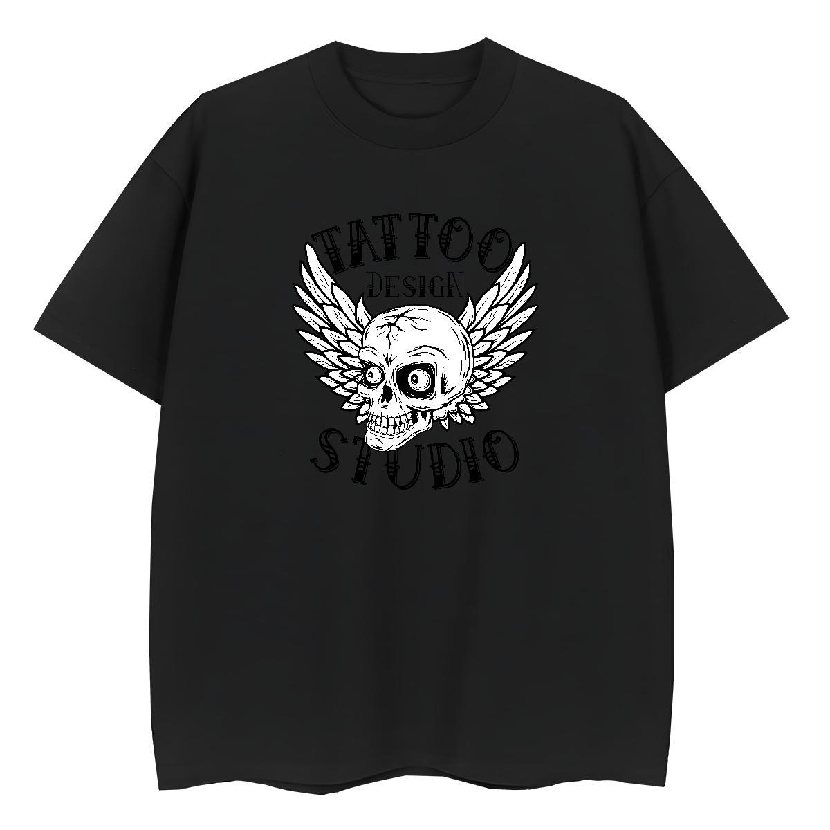 Factory Direct Women T Shirts 230g Pure Cotton Breathable Street Wear logo Unisex Tshirts Comfortable Floral Print Clothings
