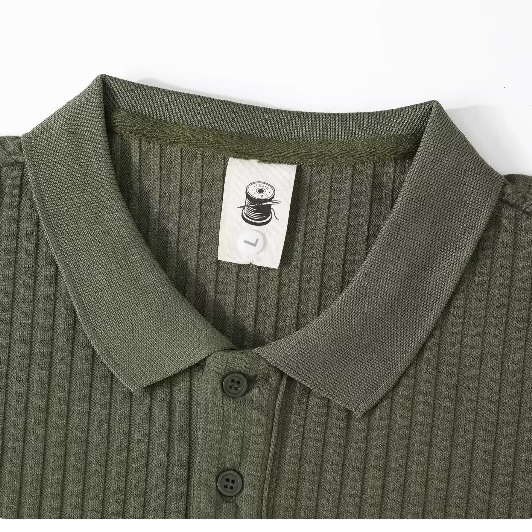 Shirts T Men's Polos Sweaters Clothing Casual Striped Button Short Sleeve Tees Breathable Knitwear ees