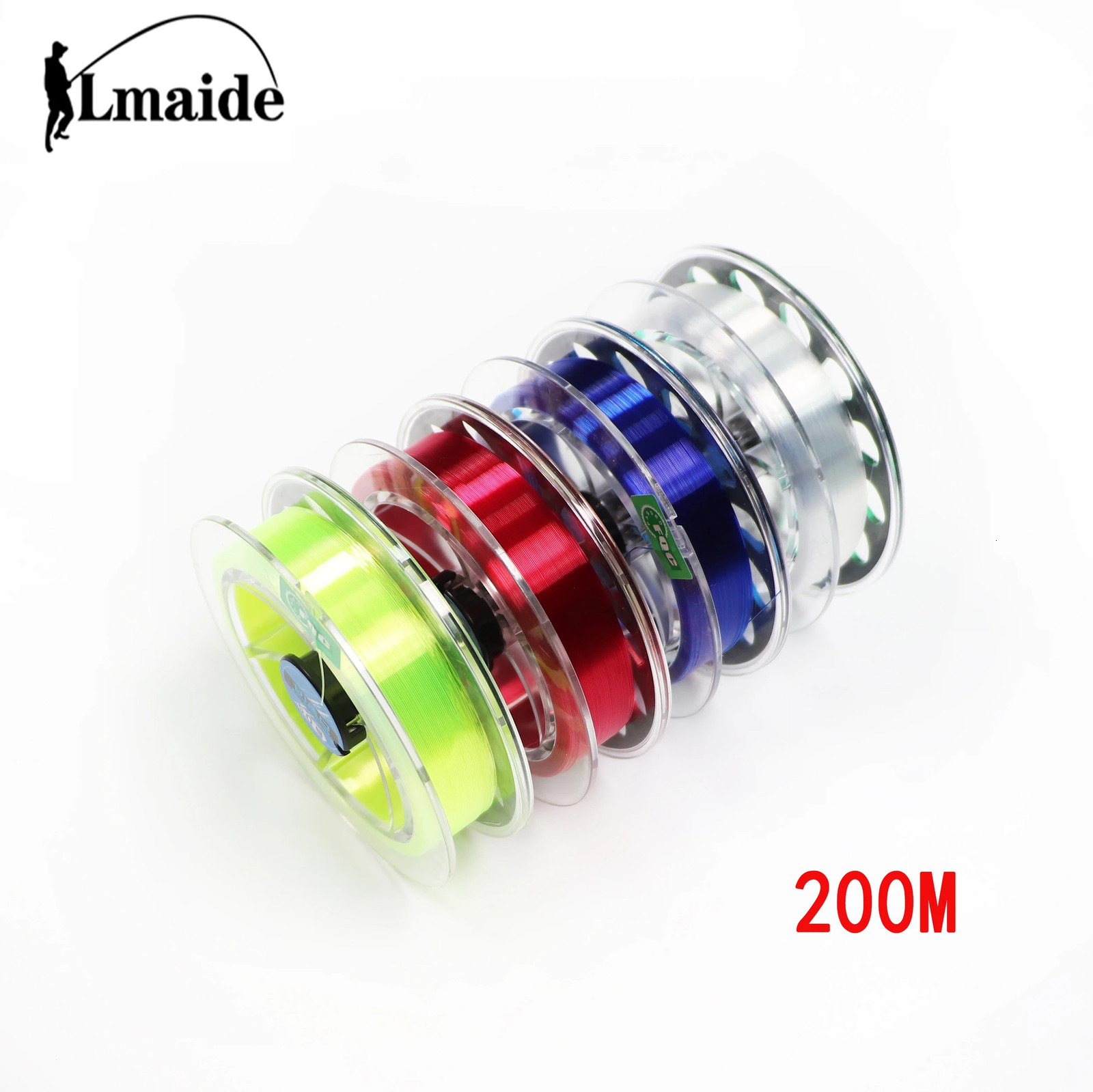 200M Super Strong 100 Fluorocarbon Monofilament Nylon PA Fishing Line fishing tools lines goods carp 241007