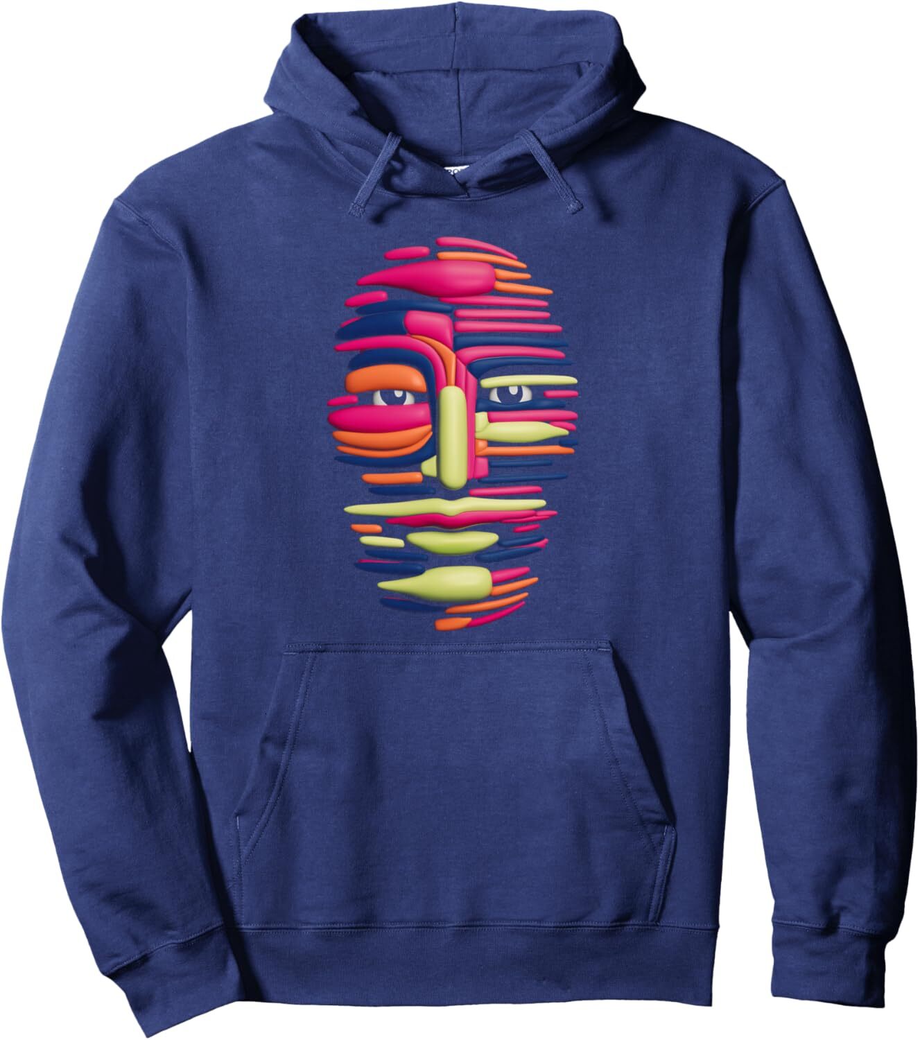 Hoodie for Mens Womens Graphic Face Mask Design For Women Men Kids Colorful Pattern Pullover Hoodie Graphic Hoodies sweatshirt Pullover Long Sleeve